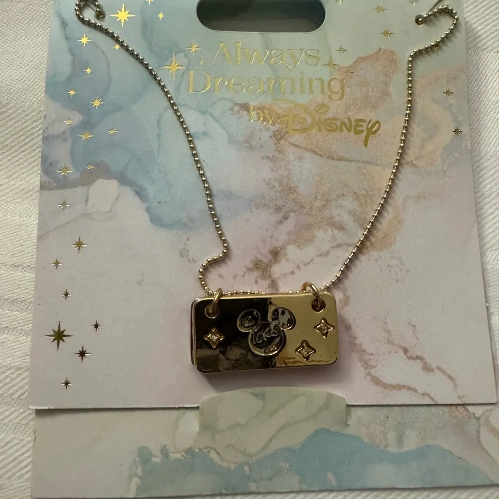 Disney Gold Mickey Mouse Necklace always dreaming - Picture 2 of 3